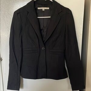 Diane Von Furstenberg Black‎ Trinidad Blazer Size 2 Wool/Silk